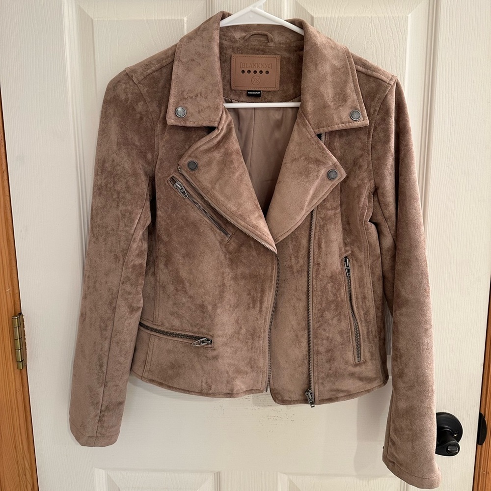 Blank nyc faux suede jacket